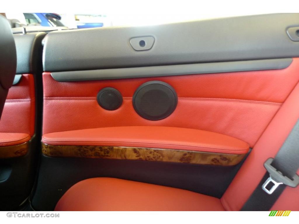 2007 3 Series 328i Convertible - Alpine White / Coral Red/Black photo #27