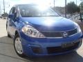 2008 Sapphire Blue Nissan Versa 1.8 S Hatchback  photo #1