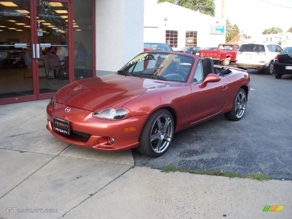 2005 MX-5 Miata MAZDASPEED Grand Touring Roadster - Lava Orange Mica / Black photo #1