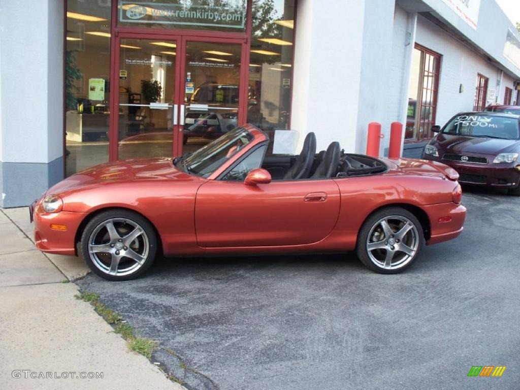 2005 MX-5 Miata MAZDASPEED Grand Touring Roadster - Lava Orange Mica / Black photo #2