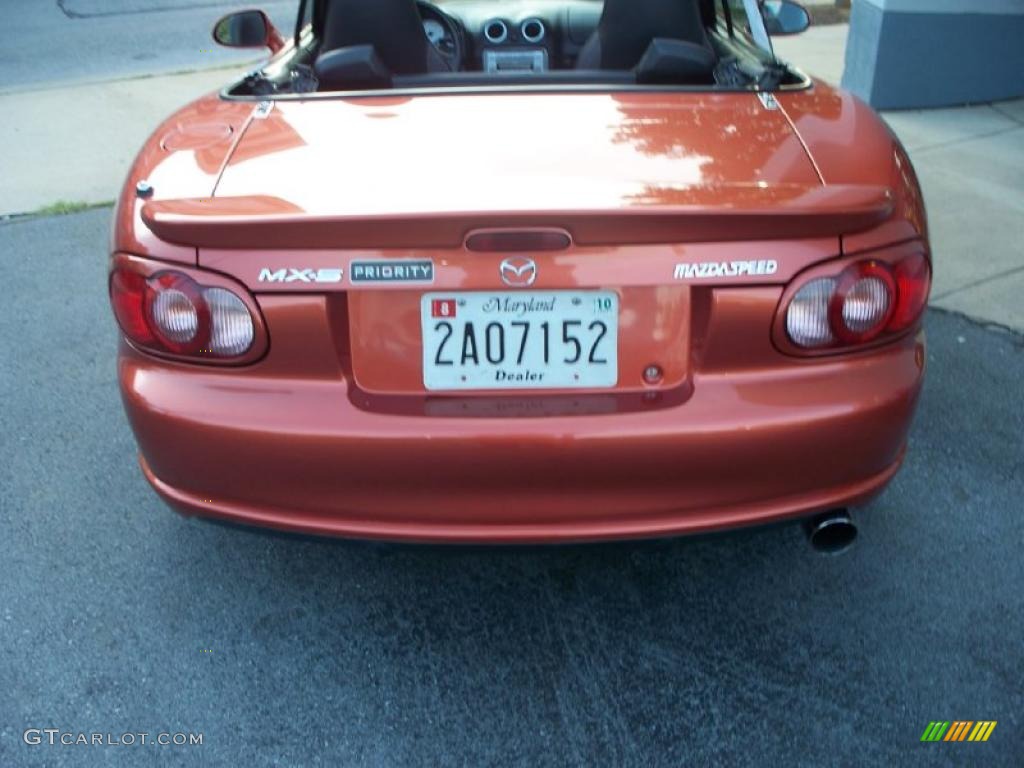 2005 MX-5 Miata MAZDASPEED Grand Touring Roadster - Lava Orange Mica / Black photo #14