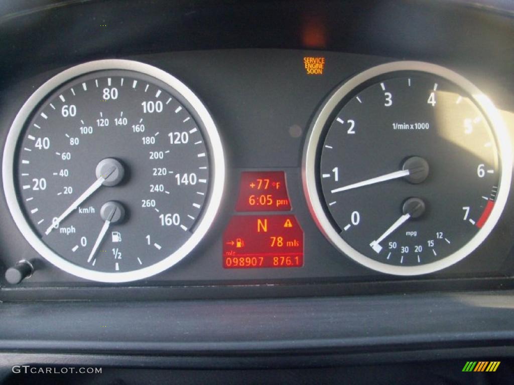 2005 BMW 5 Series 545i Sedan Gauges Photo #31782621