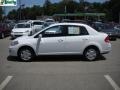 2008 Fresh Powder White Nissan Versa 1.8 S Sedan  photo #6