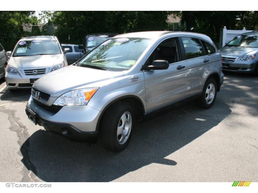 2007 CR-V LX 4WD - Whistler Silver Metallic / Black photo #1