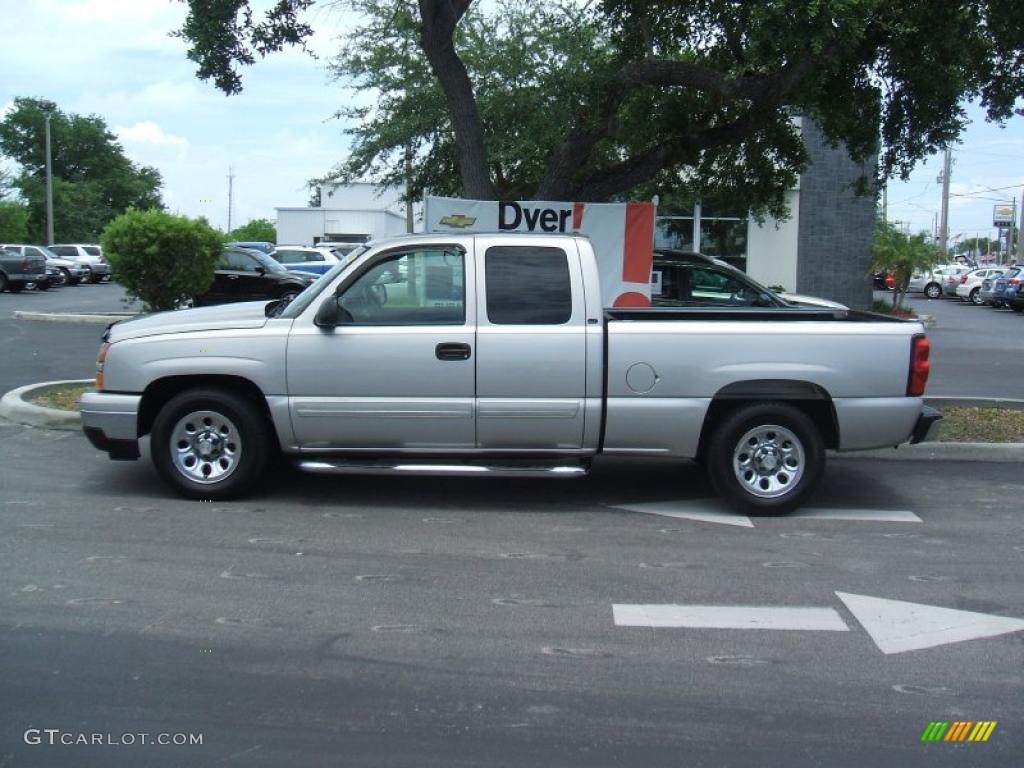 2006 Silverado 1500 LT Extended Cab - Silver Birch Metallic / Dark Charcoal photo #3