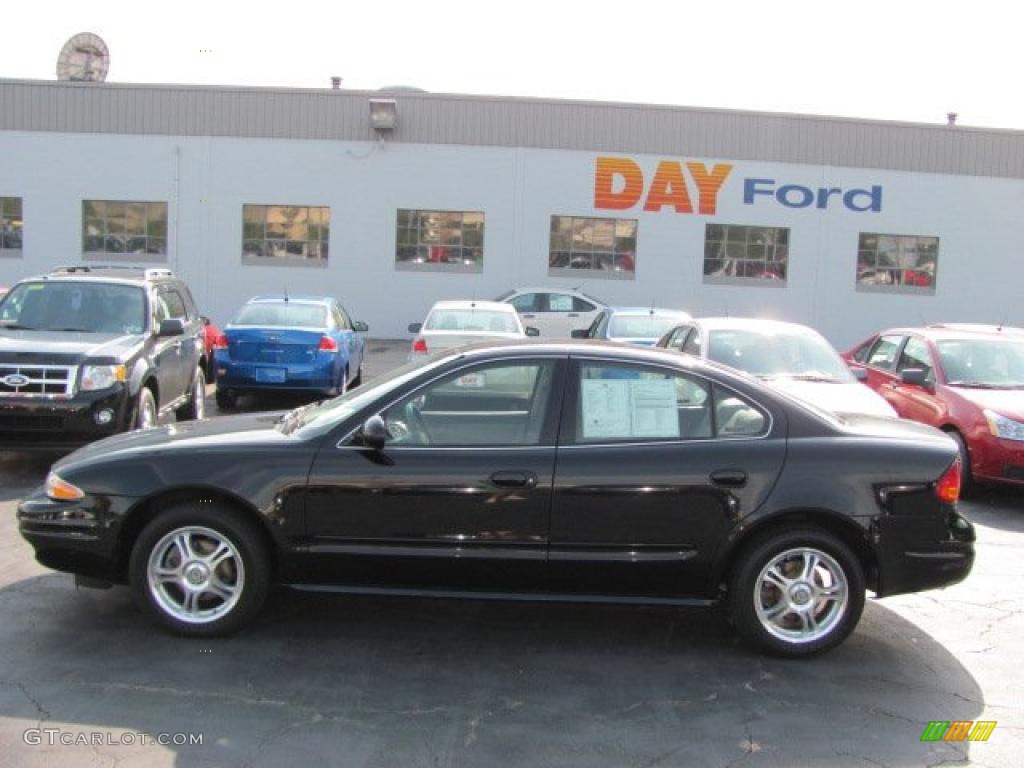 2001 Alero GLS Sedan - Onyx Black / Neutral photo #2
