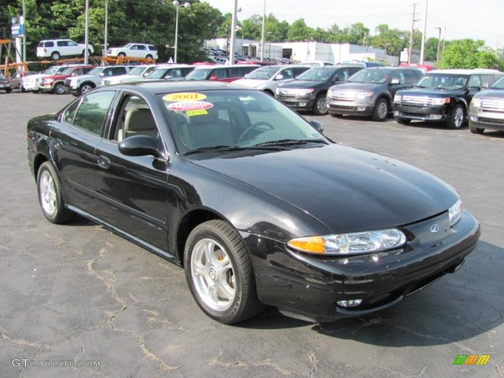2001 Alero GLS Sedan - Onyx Black / Neutral photo #5