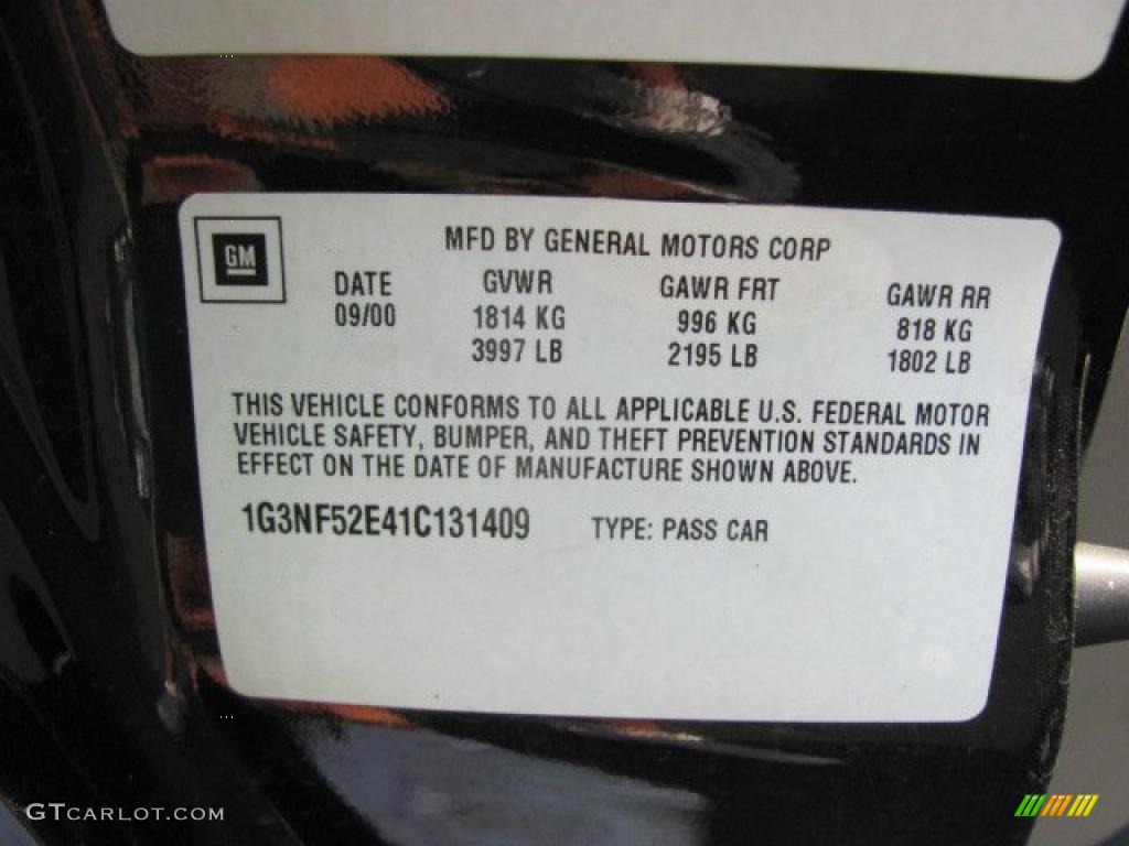 2001 Alero GLS Sedan - Onyx Black / Neutral photo #14
