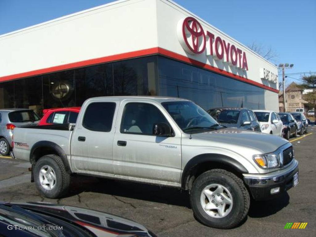 2004 Tacoma V6 Double Cab 4x4 - Lunar Mist Metallic / Charcoal photo #1