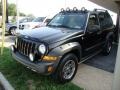 2005 Black Clearcoat Jeep Liberty Renegade 4x4  photo #2