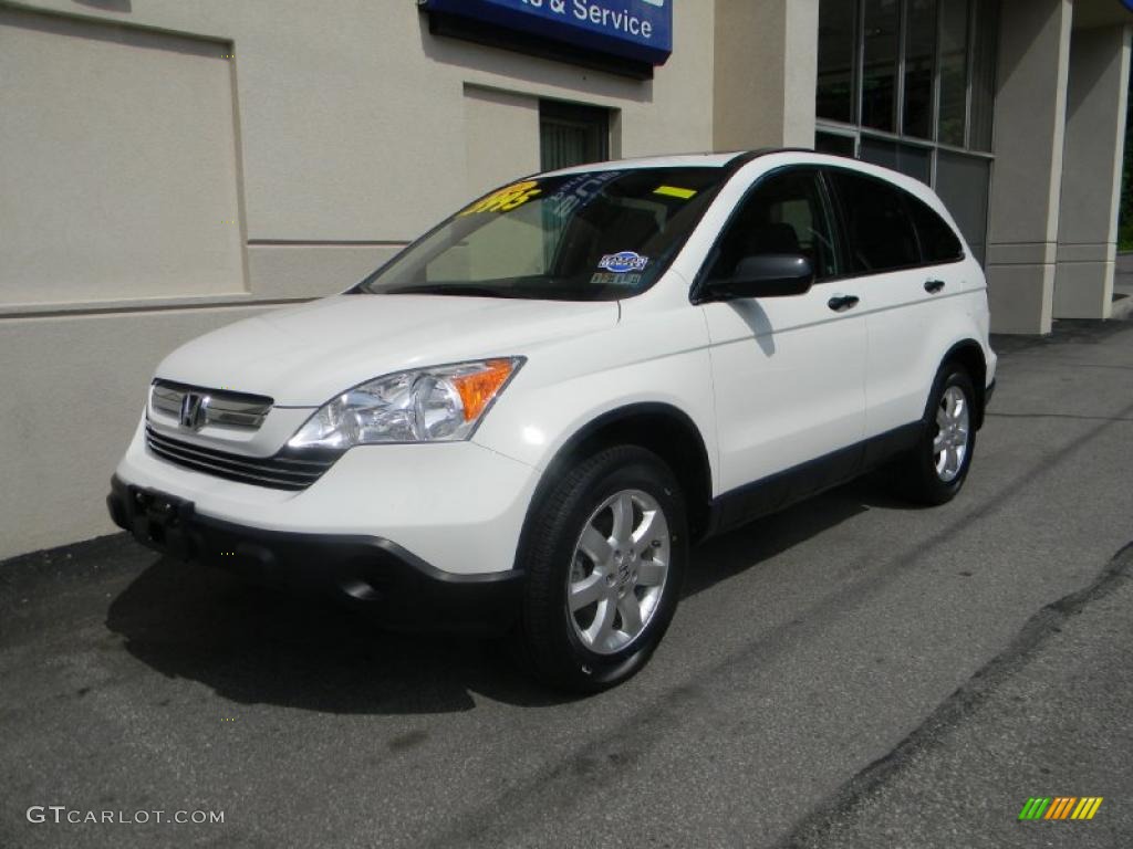 2008 CR-V EX 4WD - Taffeta White / Gray photo #2
