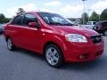 2007 Victory Red Chevrolet Aveo LT Sedan  photo #6