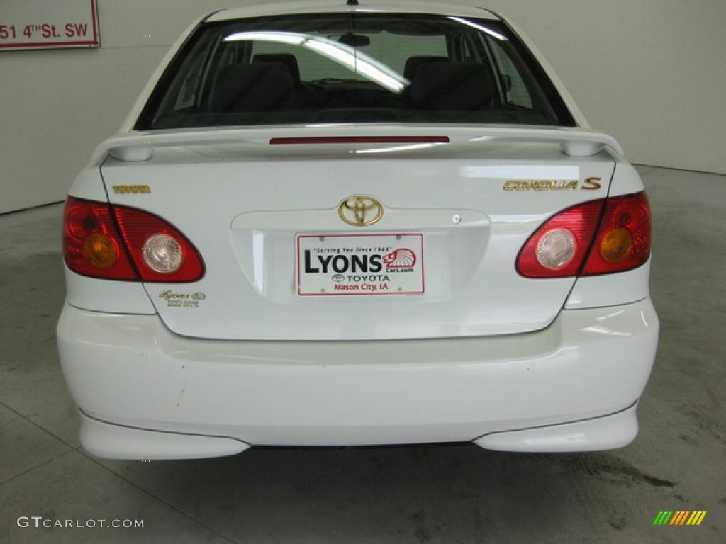 2003 Corolla S - Super White / Black photo #9