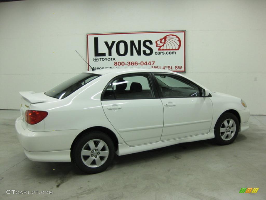2003 Corolla S - Super White / Black photo #14
