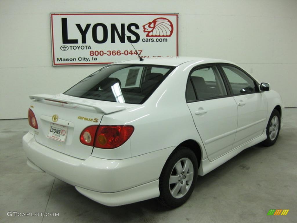 2003 Corolla S - Super White / Black photo #15