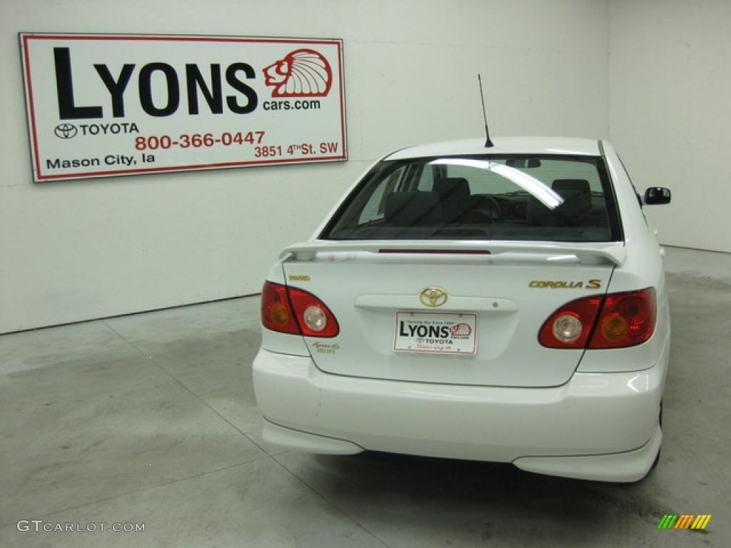 2003 Corolla S - Super White / Black photo #16