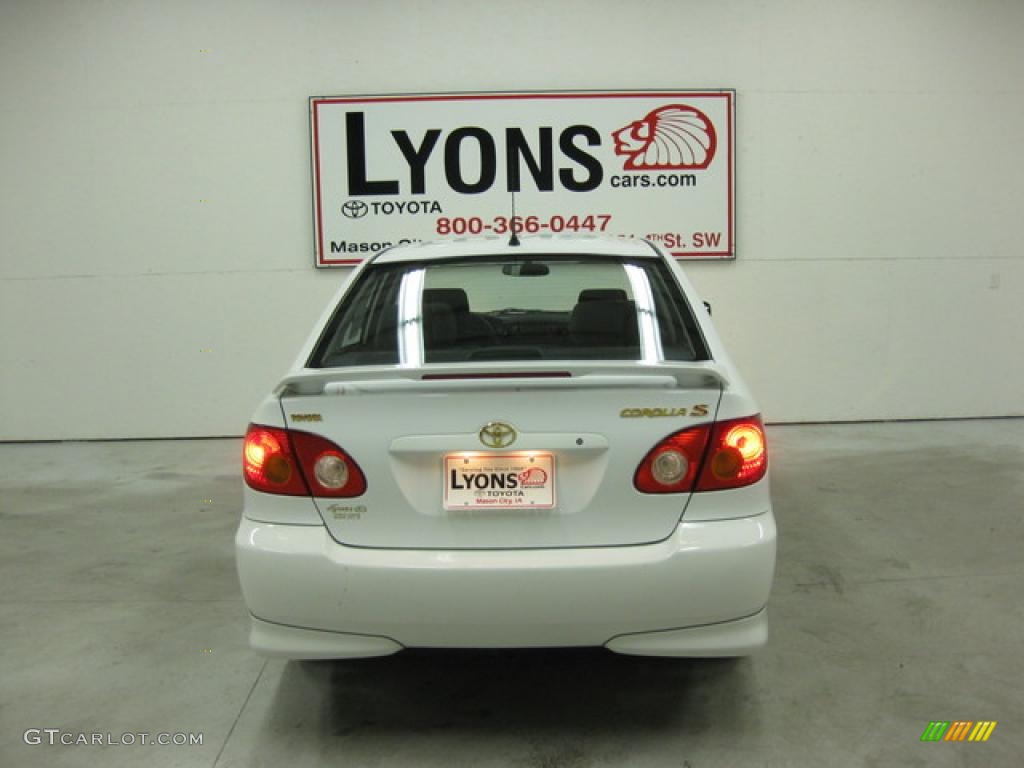 2003 Corolla S - Super White / Black photo #17