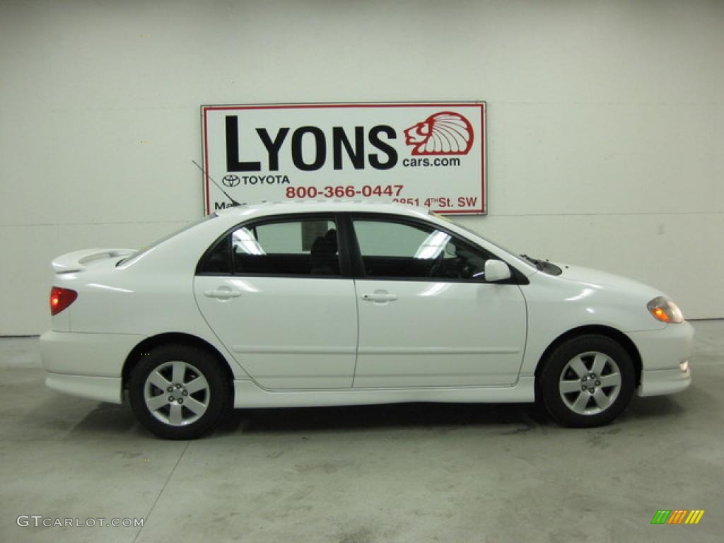 2003 Corolla S - Super White / Black photo #18
