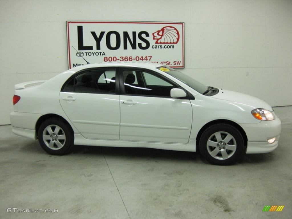 2003 Corolla S - Super White / Black photo #22