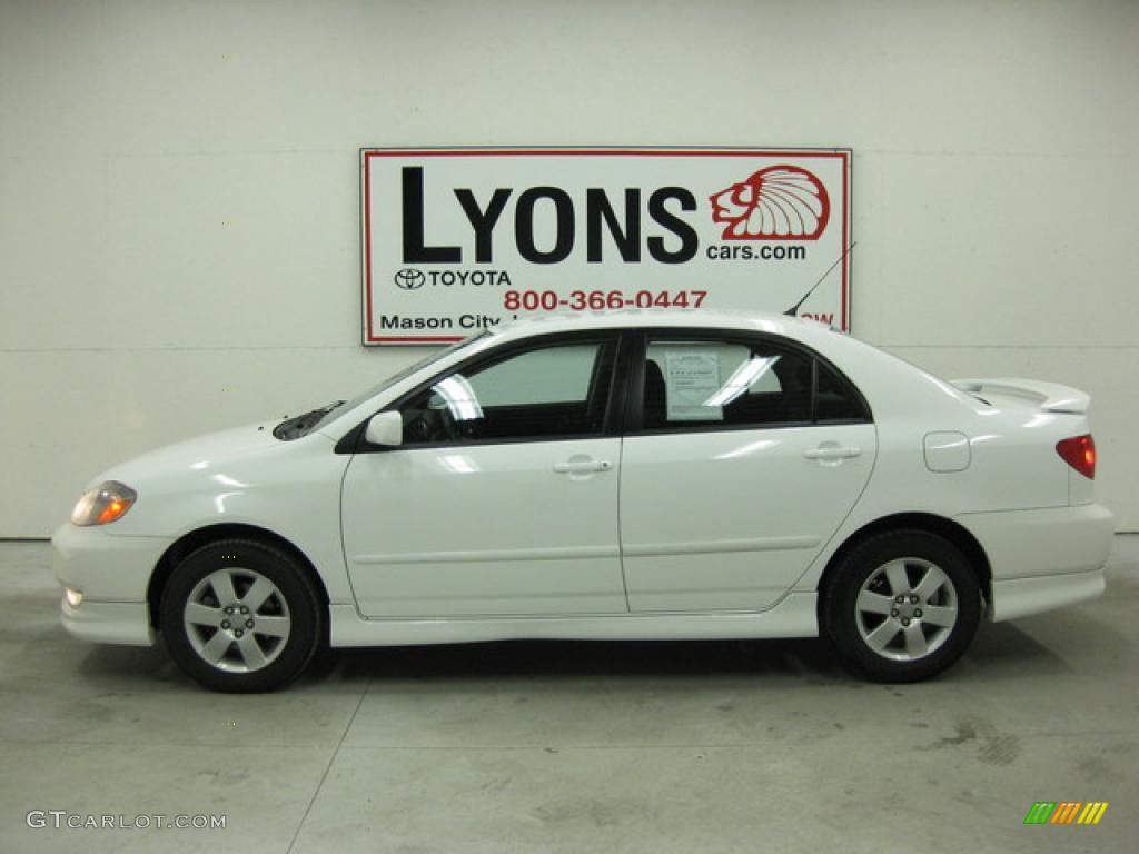 2003 Corolla S - Super White / Black photo #28
