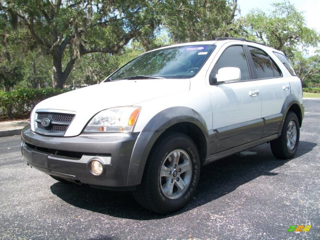 2004 Sorento EX - Clear White / Gray photo #4