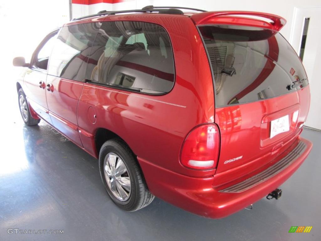 2000 Grand Caravan Sport - Inferno Red Pearlcoat / Mist Gray photo #4