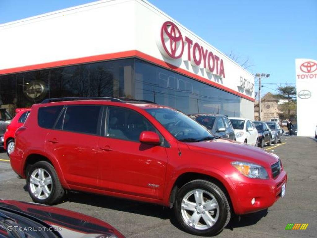 2008 RAV4 Sport 4WD - Barcelona Red Pearl / Dark Charcoal photo #1