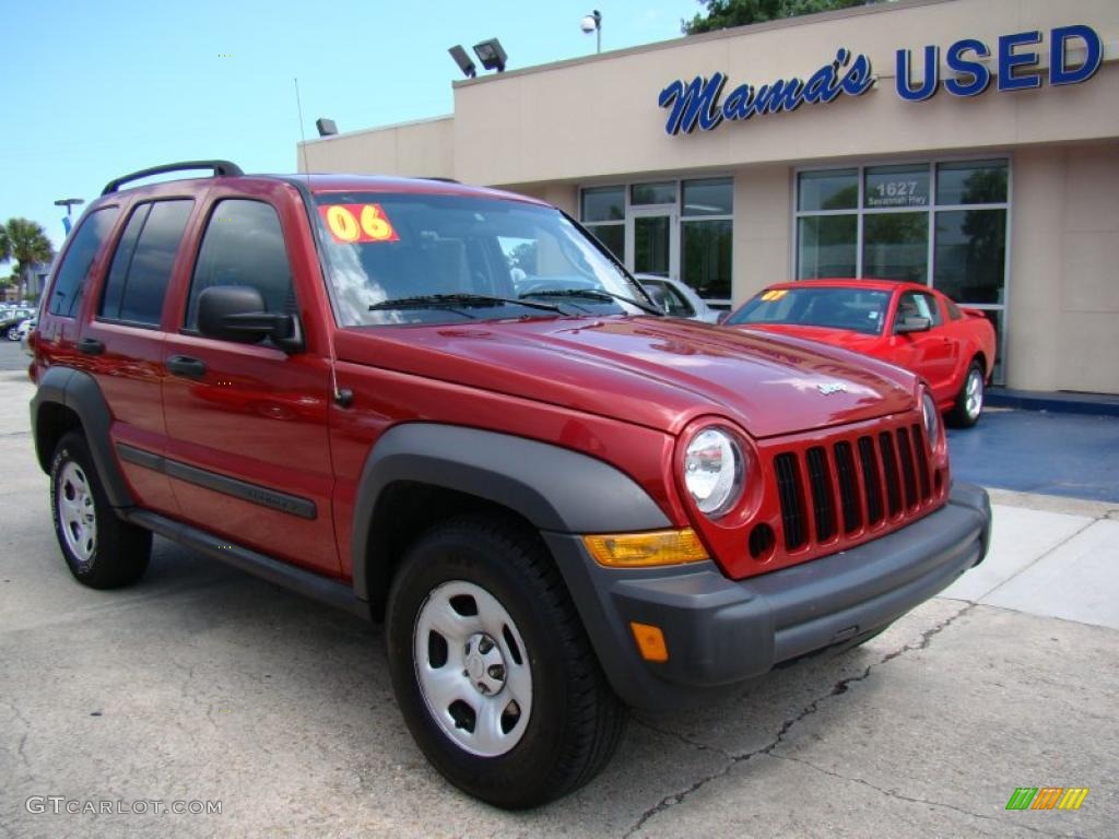 2006 Liberty Sport - Inferno Red Pearl / Medium Slate Gray photo #2
