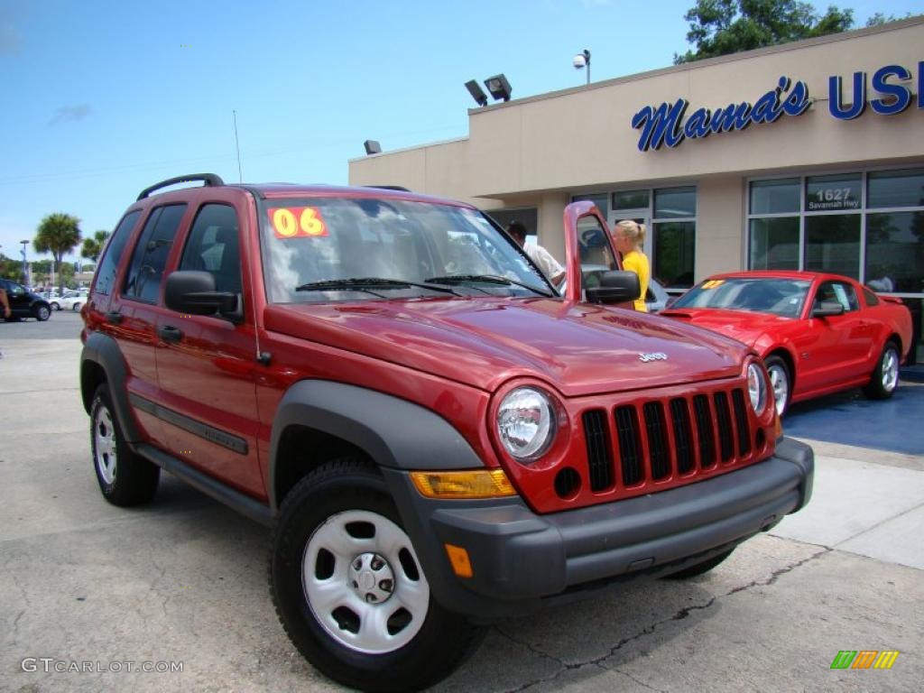 2006 Liberty Sport - Inferno Red Pearl / Medium Slate Gray photo #27