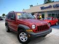 2006 Inferno Red Pearl Jeep Liberty Sport  photo #27