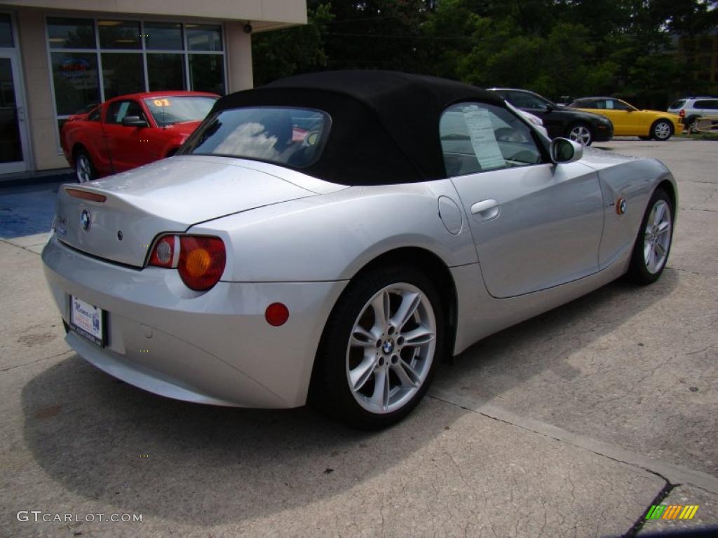 2003 Z4 3.0i Roadster - Titanium Silver Metallic / Black photo #8