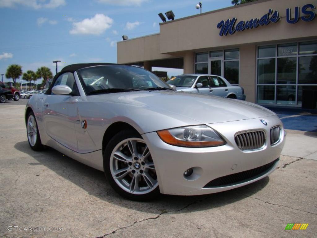 2003 Z4 3.0i Roadster - Titanium Silver Metallic / Black photo #26