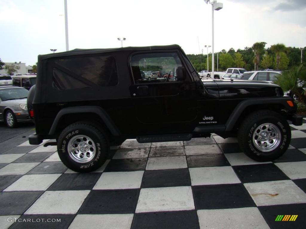 2006 Wrangler Unlimited 4x4 - Black / Dark Slate Gray photo #6