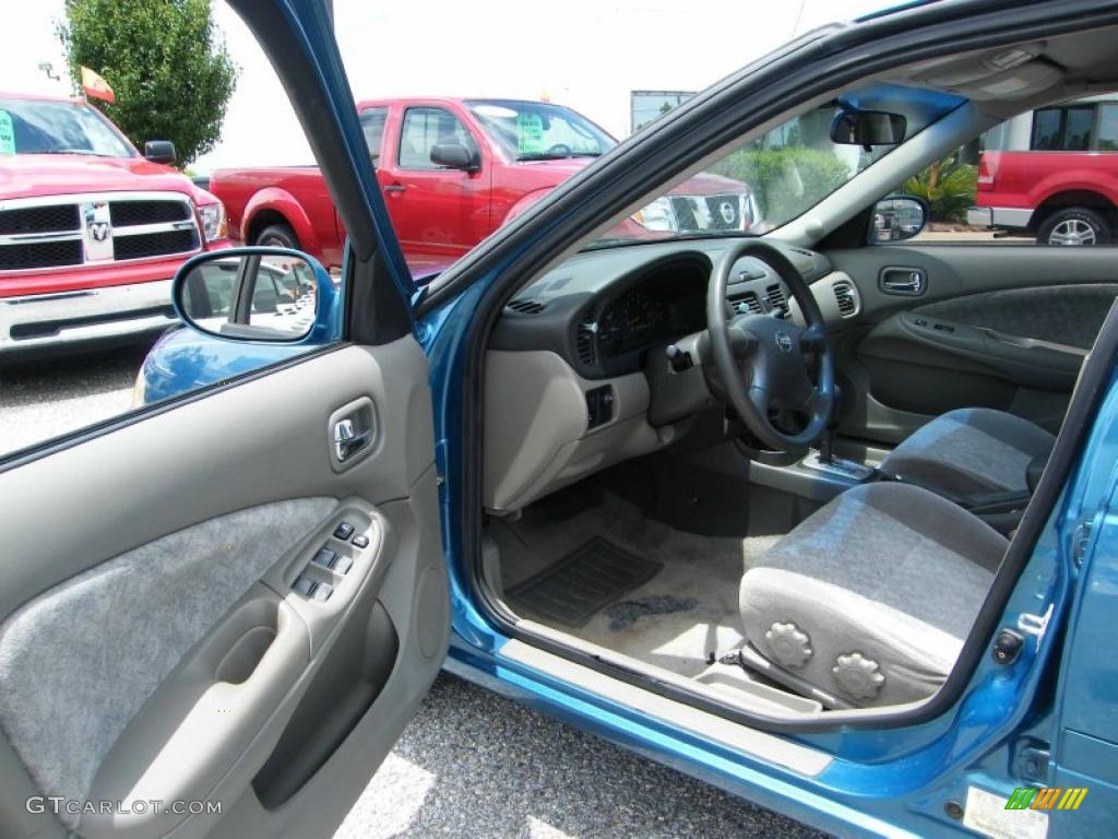 2003 Sentra GXE - Vibrant Blue Metallic / Stone Gray photo #12