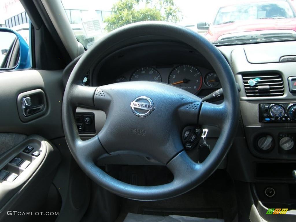 2003 Sentra GXE - Vibrant Blue Metallic / Stone Gray photo #17
