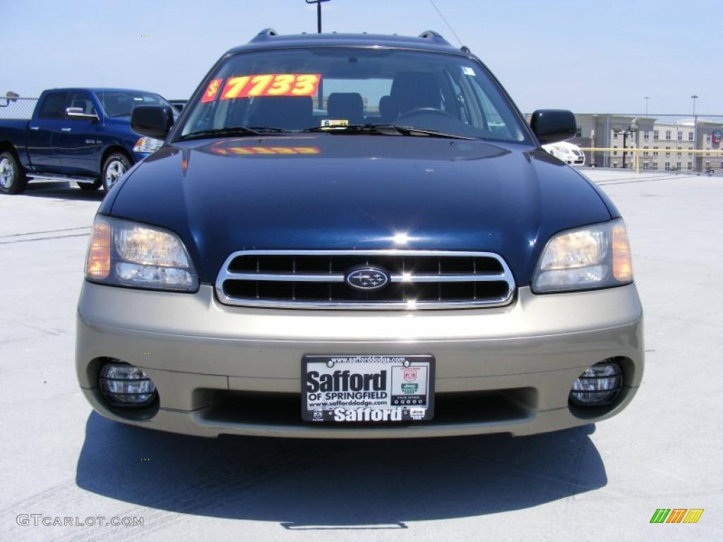 2001 Outback Wagon - Deep Sapphire Metallic / Gray photo #2