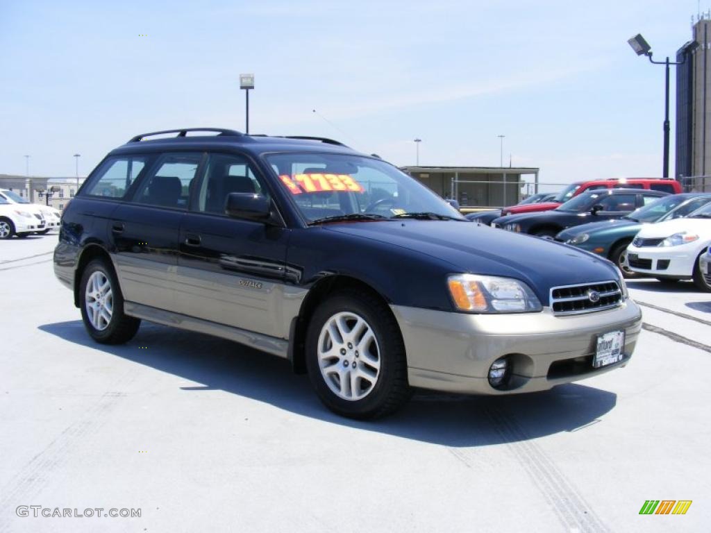 2001 Outback Wagon - Deep Sapphire Metallic / Gray photo #3