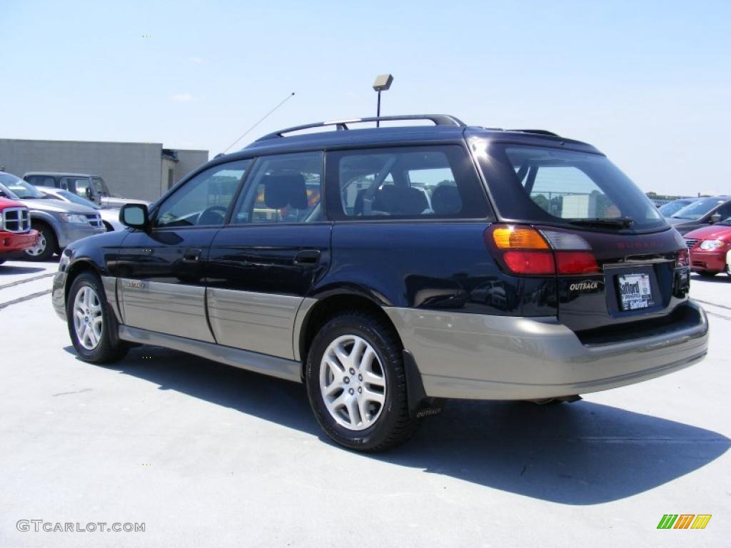 2001 Outback Wagon - Deep Sapphire Metallic / Gray photo #7