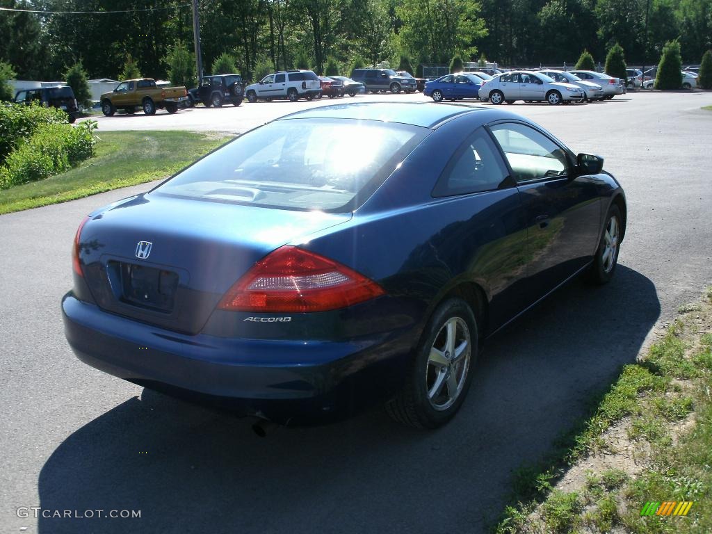 2003 Accord EX Coupe - Sapphire Blue Pearl / Gray photo #4