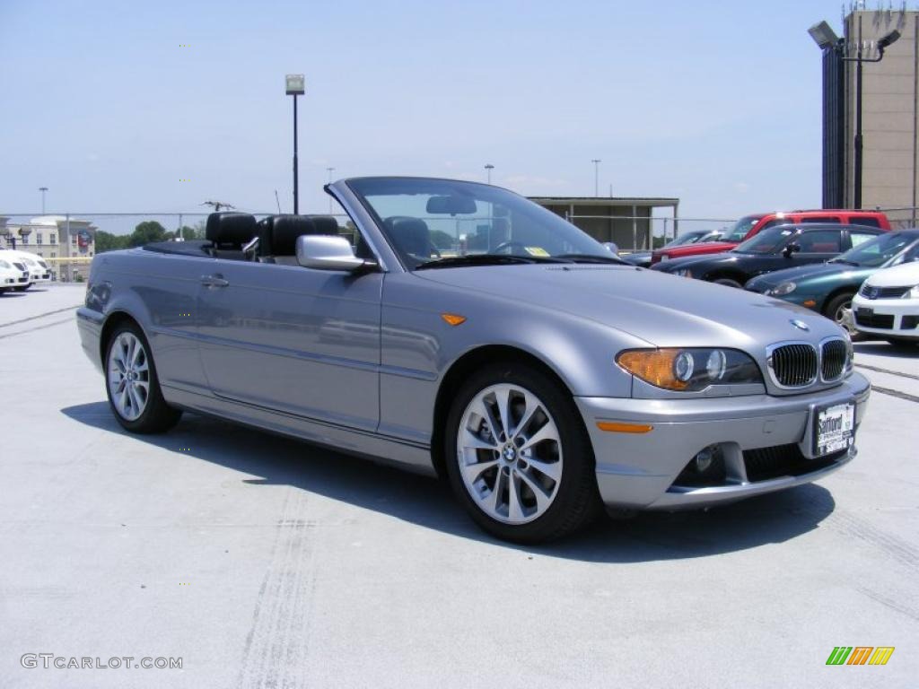 2004 3 Series 330i Convertible - Silver Grey Metallic / Black photo #3