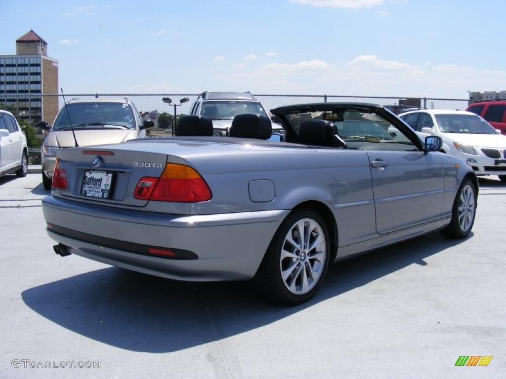2004 3 Series 330i Convertible - Silver Grey Metallic / Black photo #5