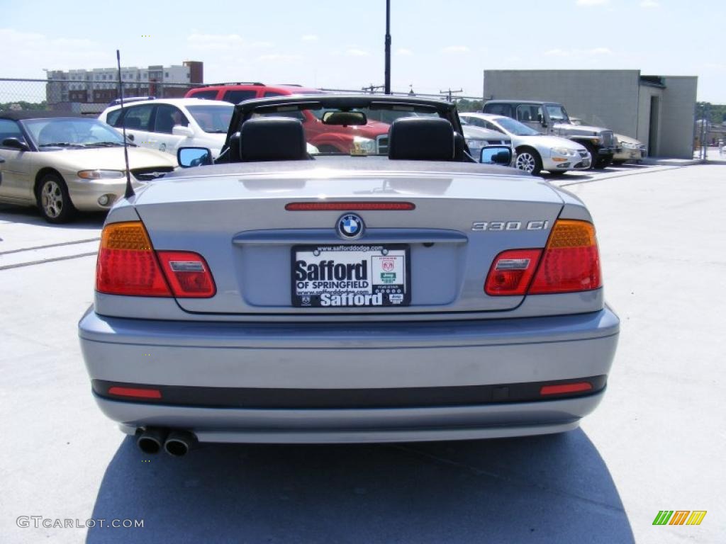 2004 3 Series 330i Convertible - Silver Grey Metallic / Black photo #6