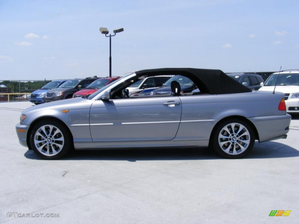 2004 3 Series 330i Convertible - Silver Grey Metallic / Black photo #9