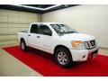 2008 Blizzard White Nissan Titan SE Crew Cab  photo #1