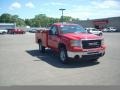 2010 Fire Red GMC Sierra 2500HD Work Truck Regular Cab 4x4 Chassis Commercial  photo #3