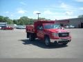 Fire Red - Sierra 3500HD Work Truck Regular Cab Chassis Dump Truck Photo No. 3