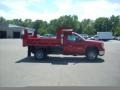 Fire Red - Sierra 3500HD Work Truck Regular Cab Chassis Dump Truck Photo No. 4