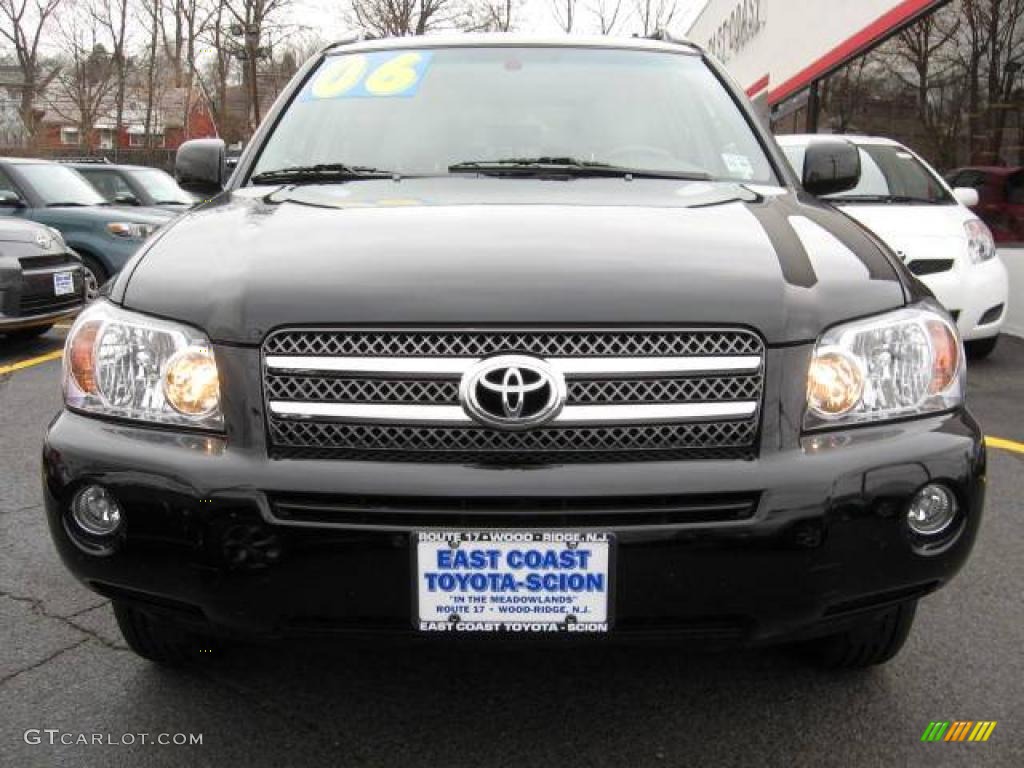 2006 Highlander Hybrid Limited 4WD - Black / Ash Gray photo #2