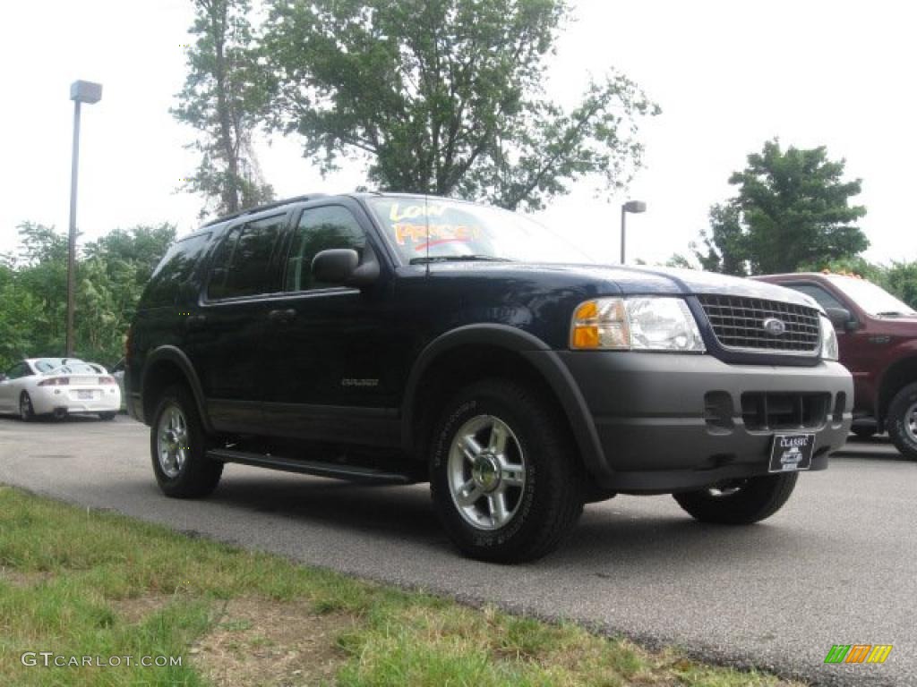 2004 Explorer XLS 4x4 - Dark Blue Pearl Metallic / Graphite photo #3