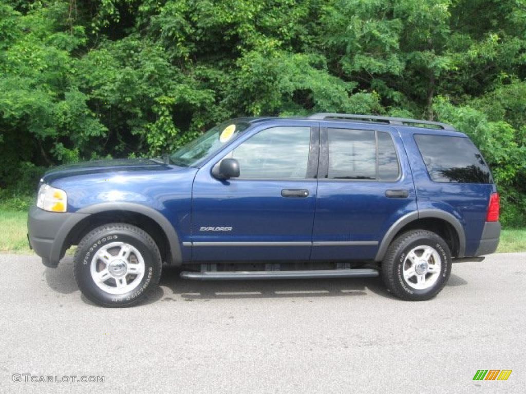 2004 Explorer XLS 4x4 - Dark Blue Pearl Metallic / Graphite photo #6